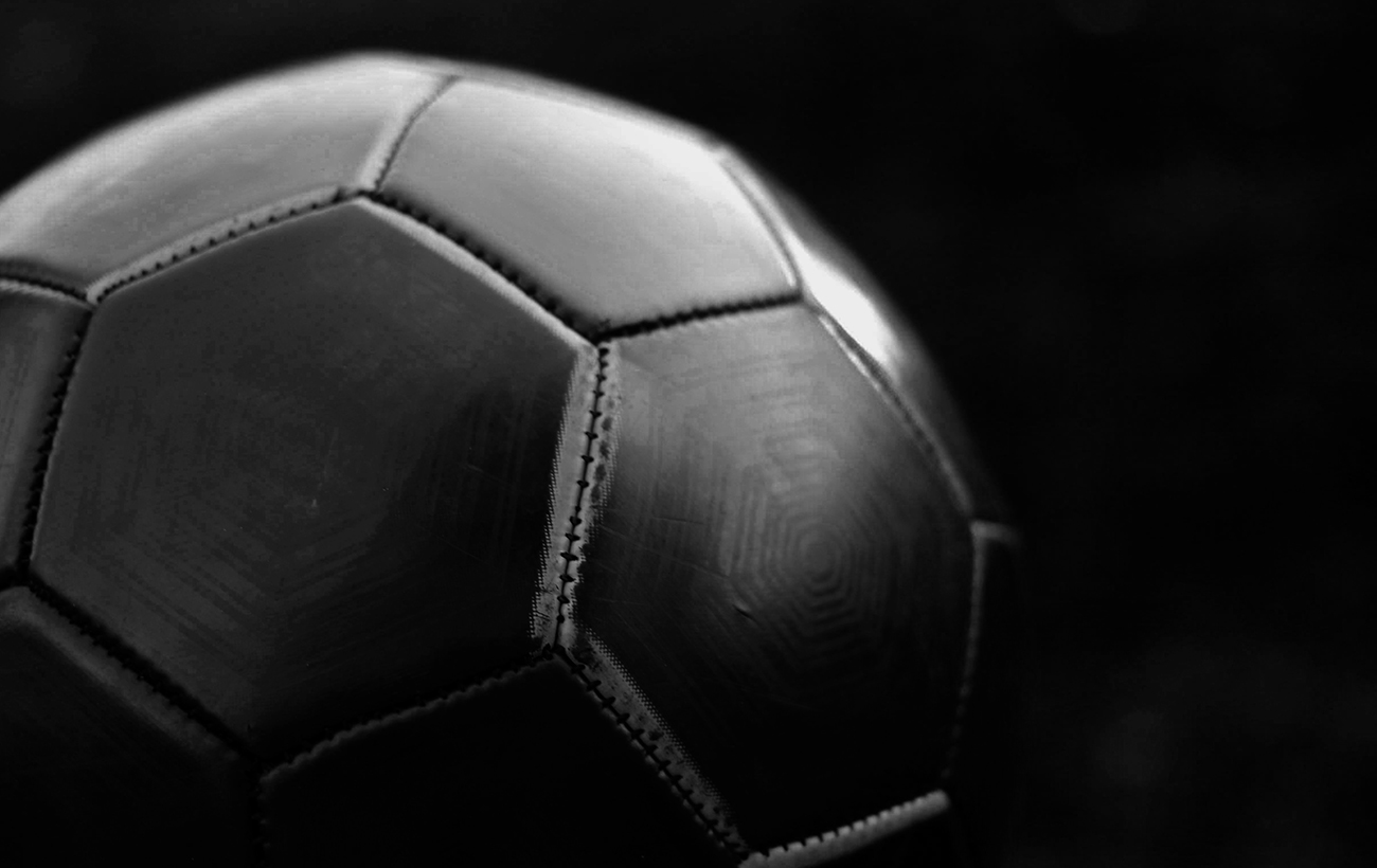 all black soccer ball