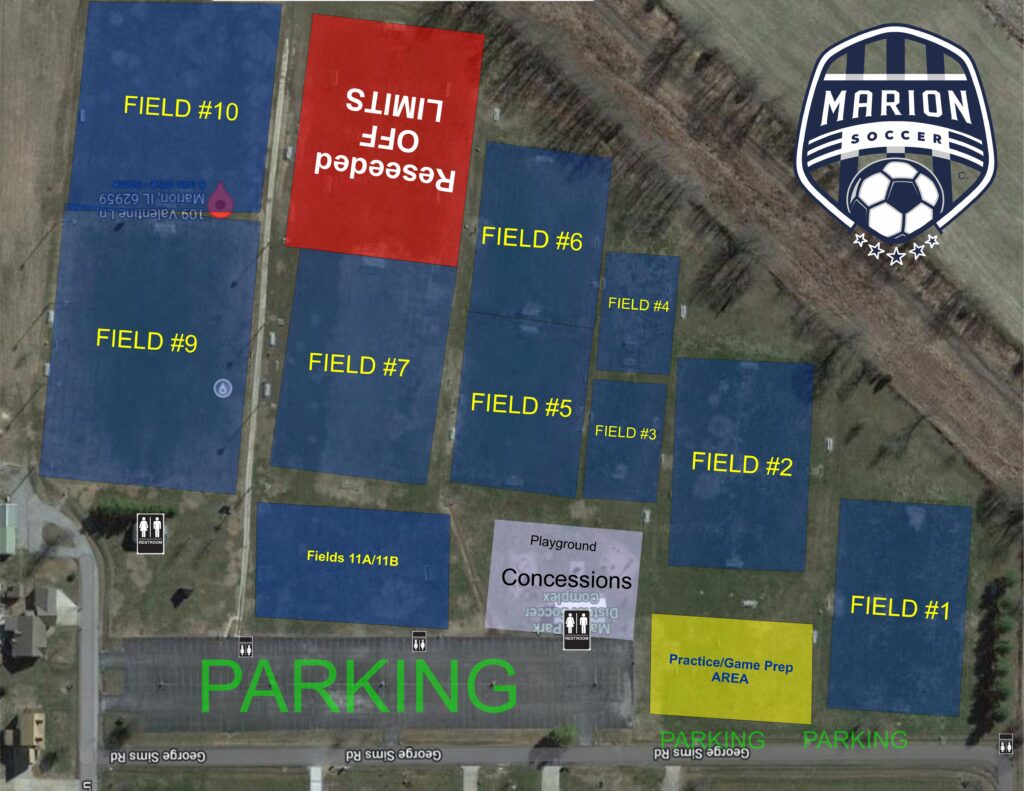 Marion Soccer Field Map Marion IL